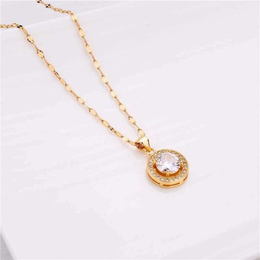 18K Plated GOLD Bracelet World Crystal - Image 2