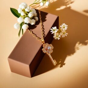 18K Plated Bracelet Key