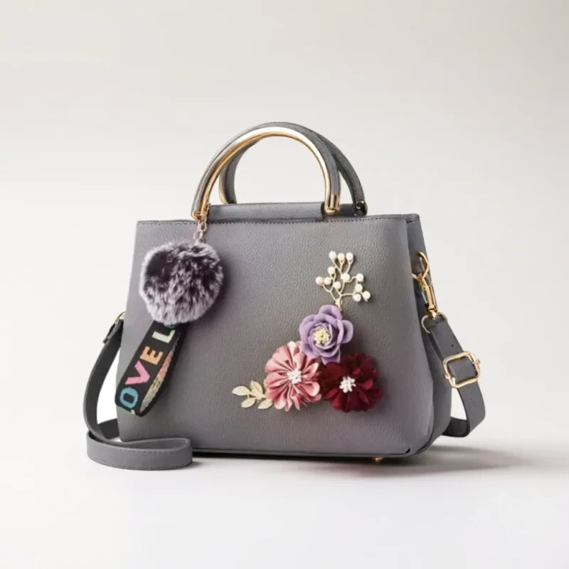 Flower-Accented Shoulder Style